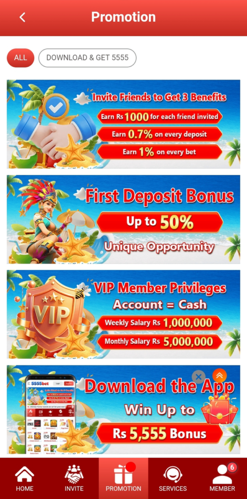 5555bet game